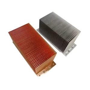 Square Aluminum Copper Skived Fin Heat Sink