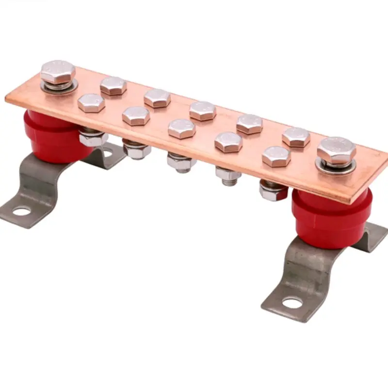 High-Quality Custom High-Conductivity Copper Grounding Busbar Kit with Stand-off Insulators Manufacturer, Factory