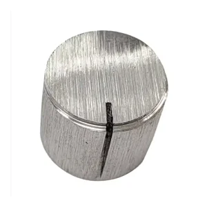 Plastic Injection Molded Control Knob with Brushed Finish