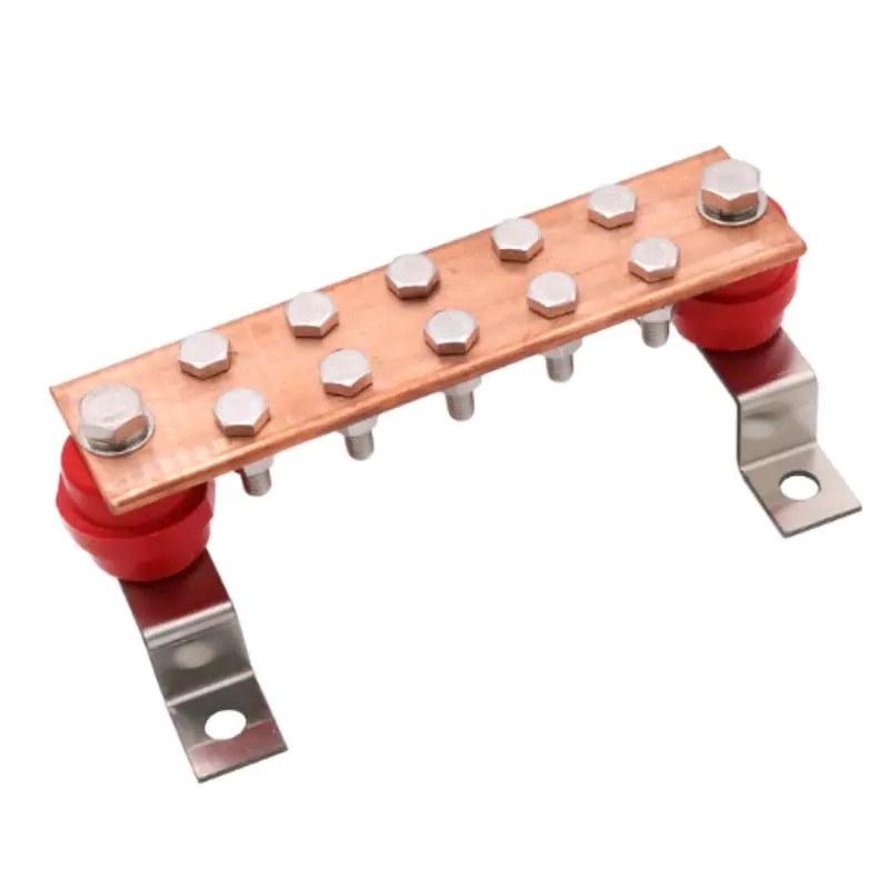 High-Quality Custom High-Conductivity Copper Grounding Busbar Kit with Stand-off Insulators Manufacturer, Factory