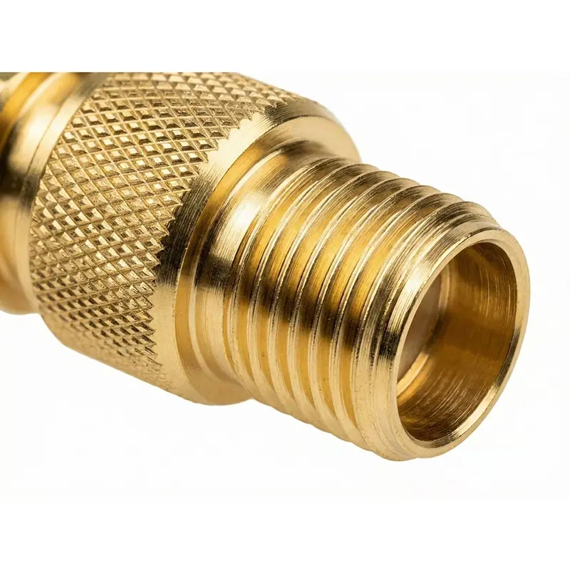 Custom Precision Knurled Brass Threaded Connector - High-Grip Gas Sealing Solution from China Suppliers and Factory Suppliers, Factories