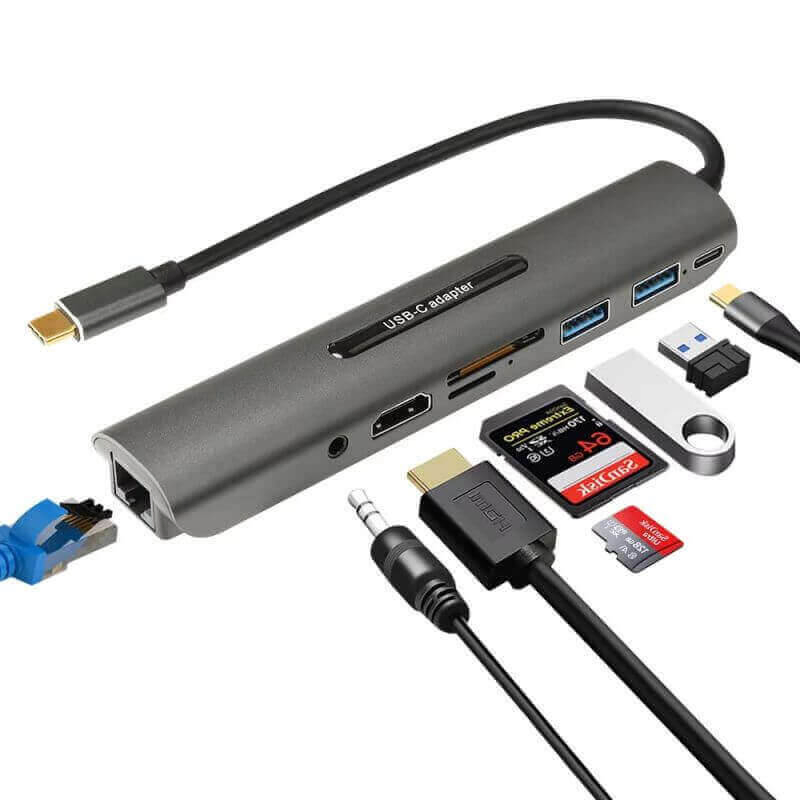 Docking Station for Dual Monitors - MacBook PRO &amp; DELL Laptops USB-C Hub