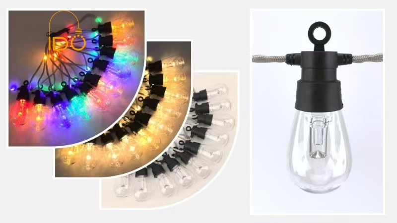 Solar-Powered LED Outdoor String Lights for Park Path Lighting