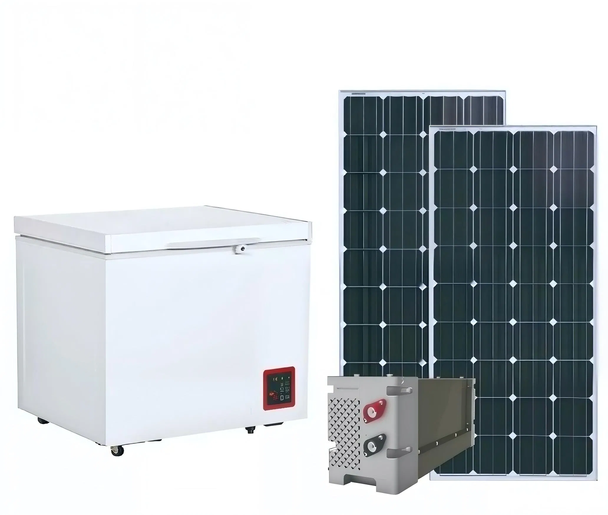 CE, Solar-Powered 12V/24V DC, Bd/Bc 100 L Freezer, Lowest Cooling -25 Degrees, Used in Motor House, Car, Home. Outdoors,