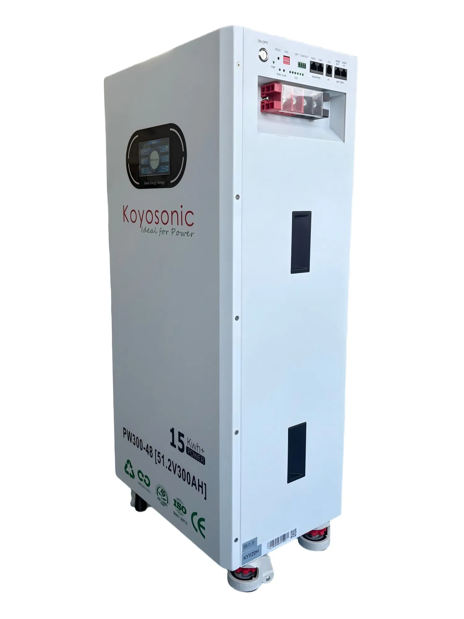 51.2V 300ah Wall Mounted LiFePO4 15kwh / 16kwh Lithium Battery for Residential Solar Home Energy Storage Systems, off-Grid Systems, Backup Power Systems