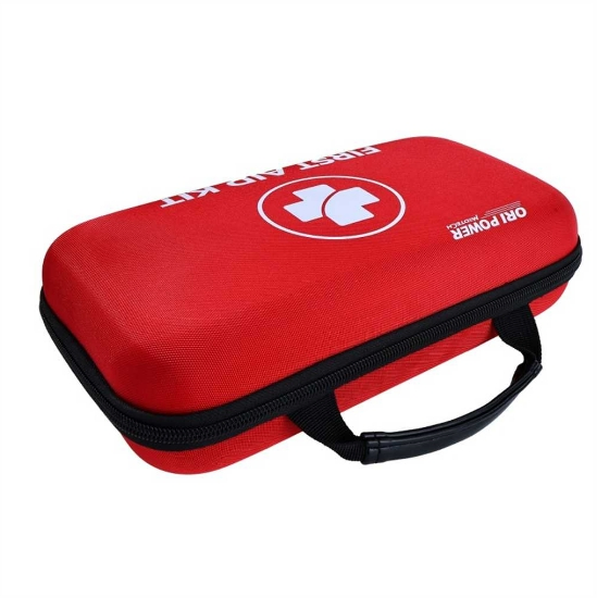 Ori-Power Portable Emergency First Aid Kit, Red EVA Hard Case for Outdoor, Travel