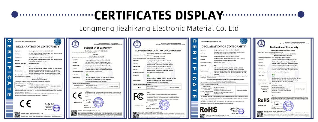 Certificates CE RoHS PSE