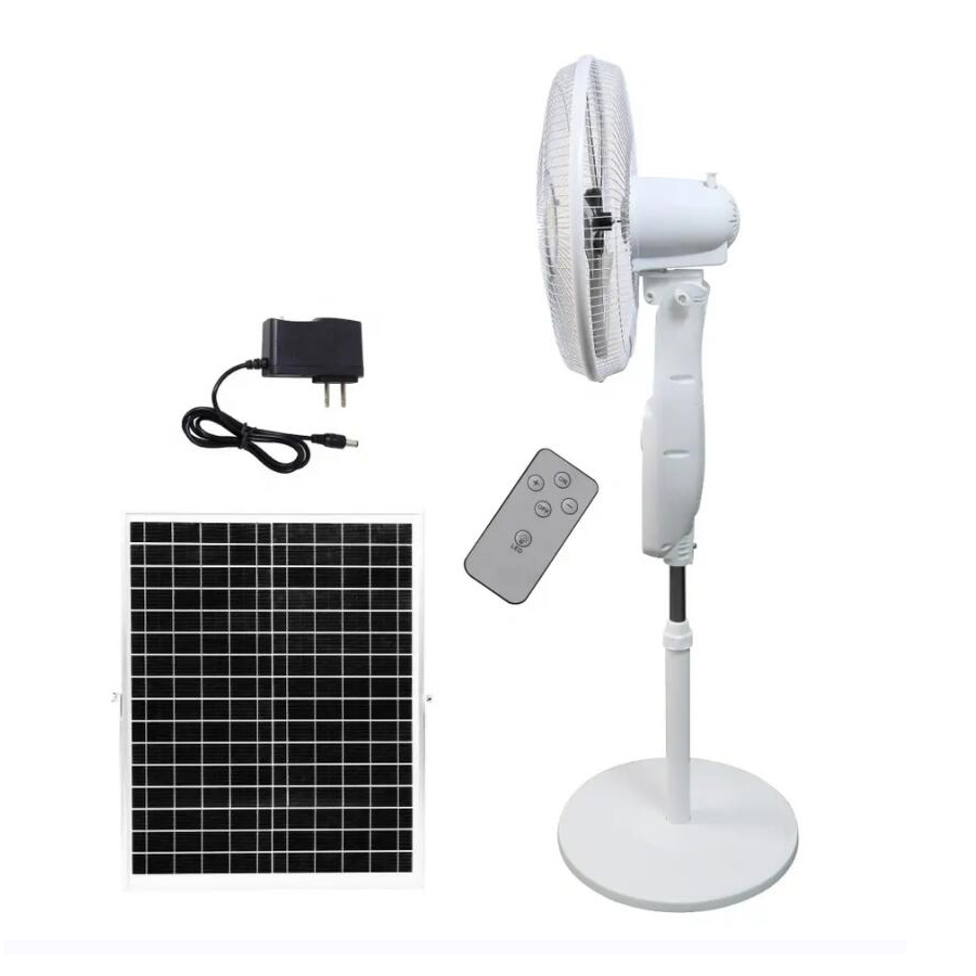 Rechargeable Solar Panel Fan Solar Powered Outdoor Fans Solar Fan with Remote Control