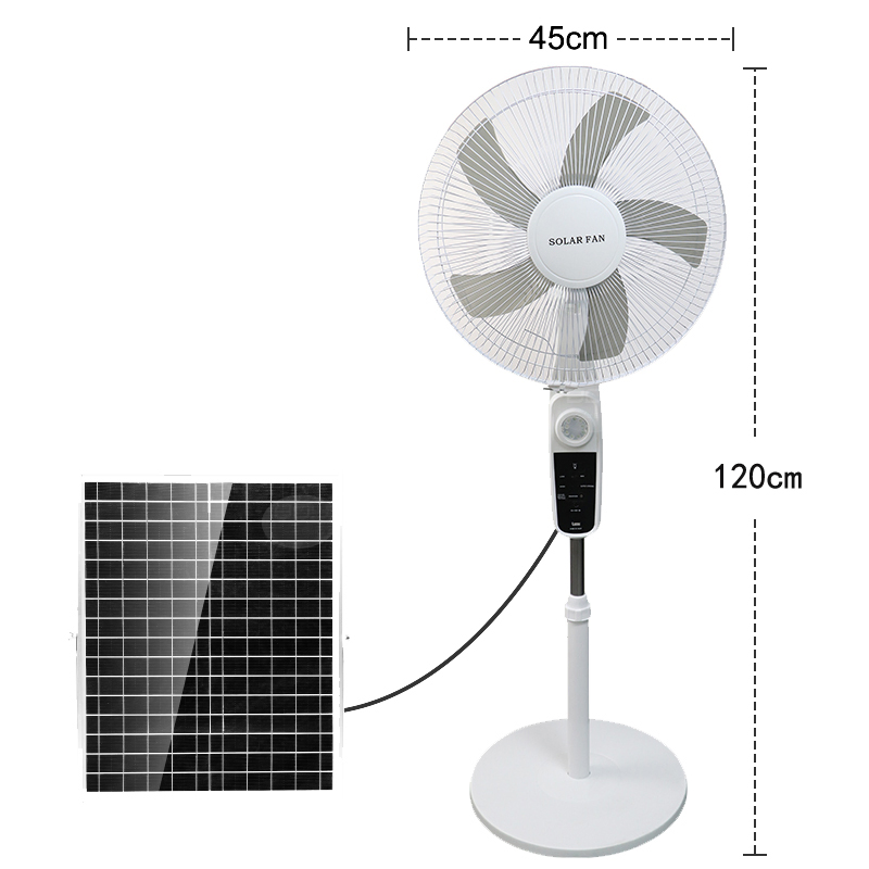 Rechargeable Solar Panel Fan Solar Powered Outdoor Fans Solar Fan with Remote Control