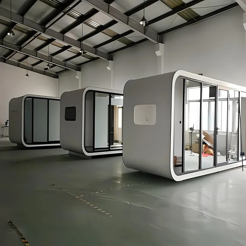 Eco Tiny Container Cabins Sustainable off-Grid Mobile House Bach Home for Vacation