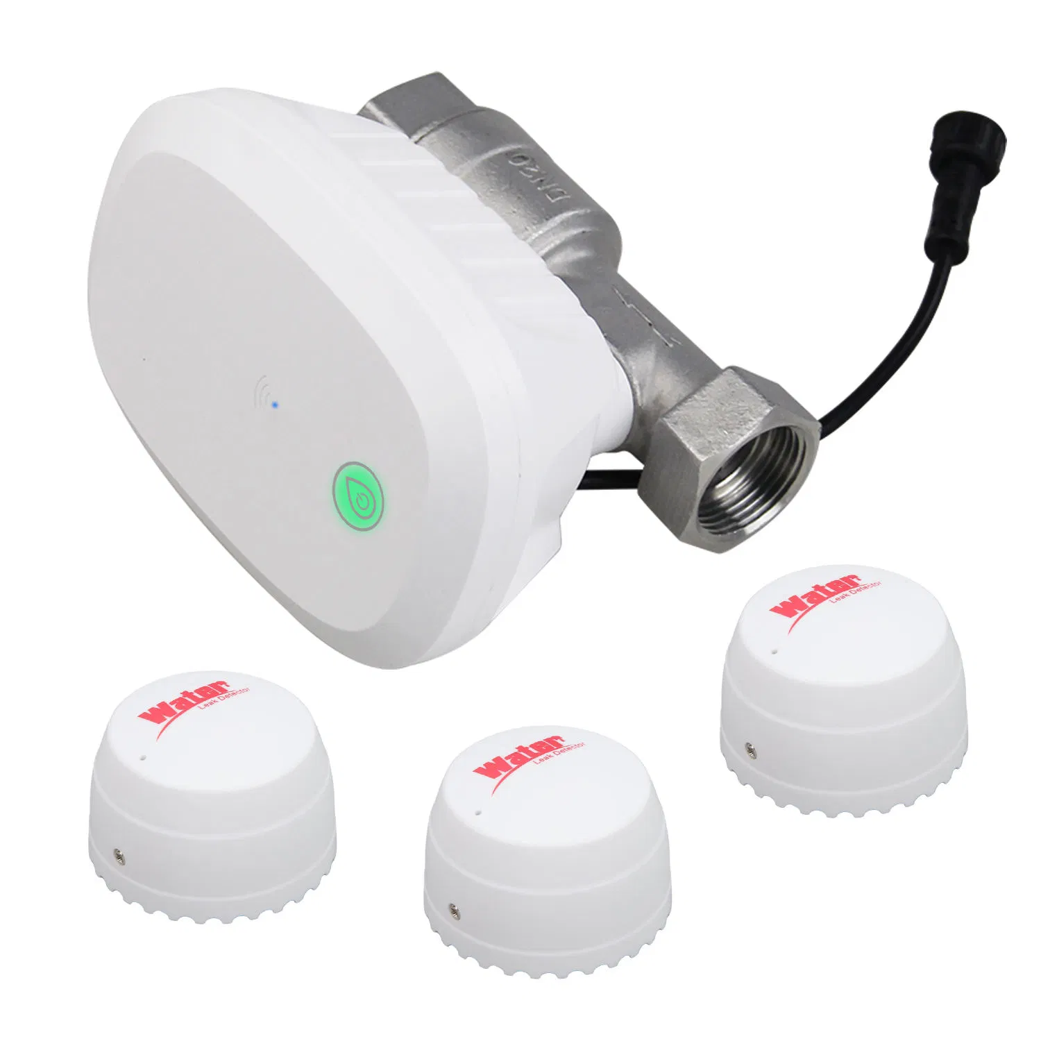 WiFi Water Leakage Senor System Equipment Water Leak Detect for Home Security Smart Water Shut off Valve