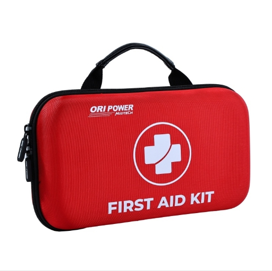 Ori-Power Portable Emergency First Aid Kit, Red EVA Hard Case for Outdoor, Travel