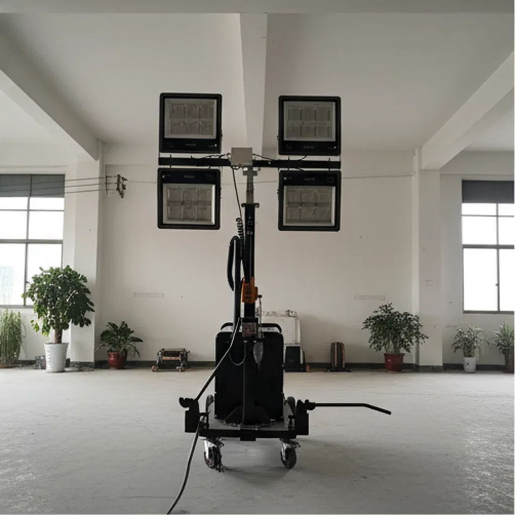 Emergency Outdoor LED Light Kit with Diesel Generator