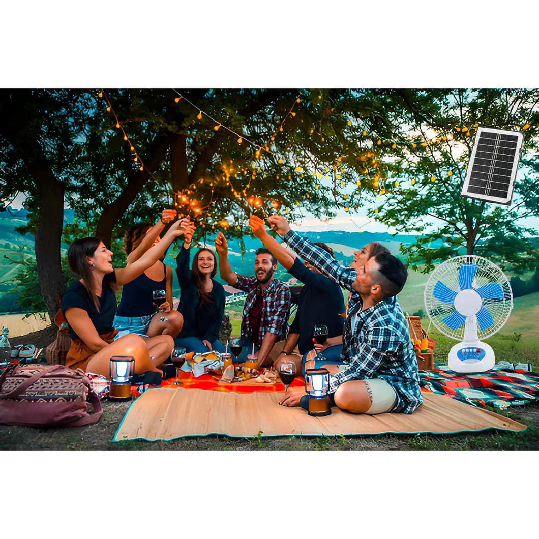 Solar-Powered Table Fan