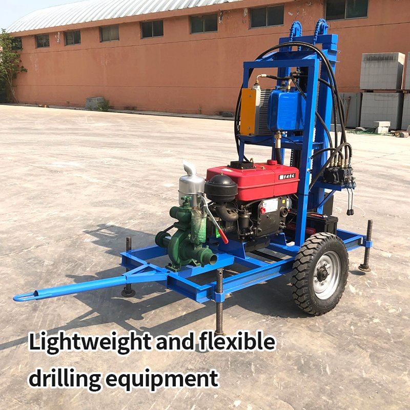 Mini Well Drilling Rig for Drilling Water Wells Farmland Low Cost One-Person Operation Shallow Hole Operation