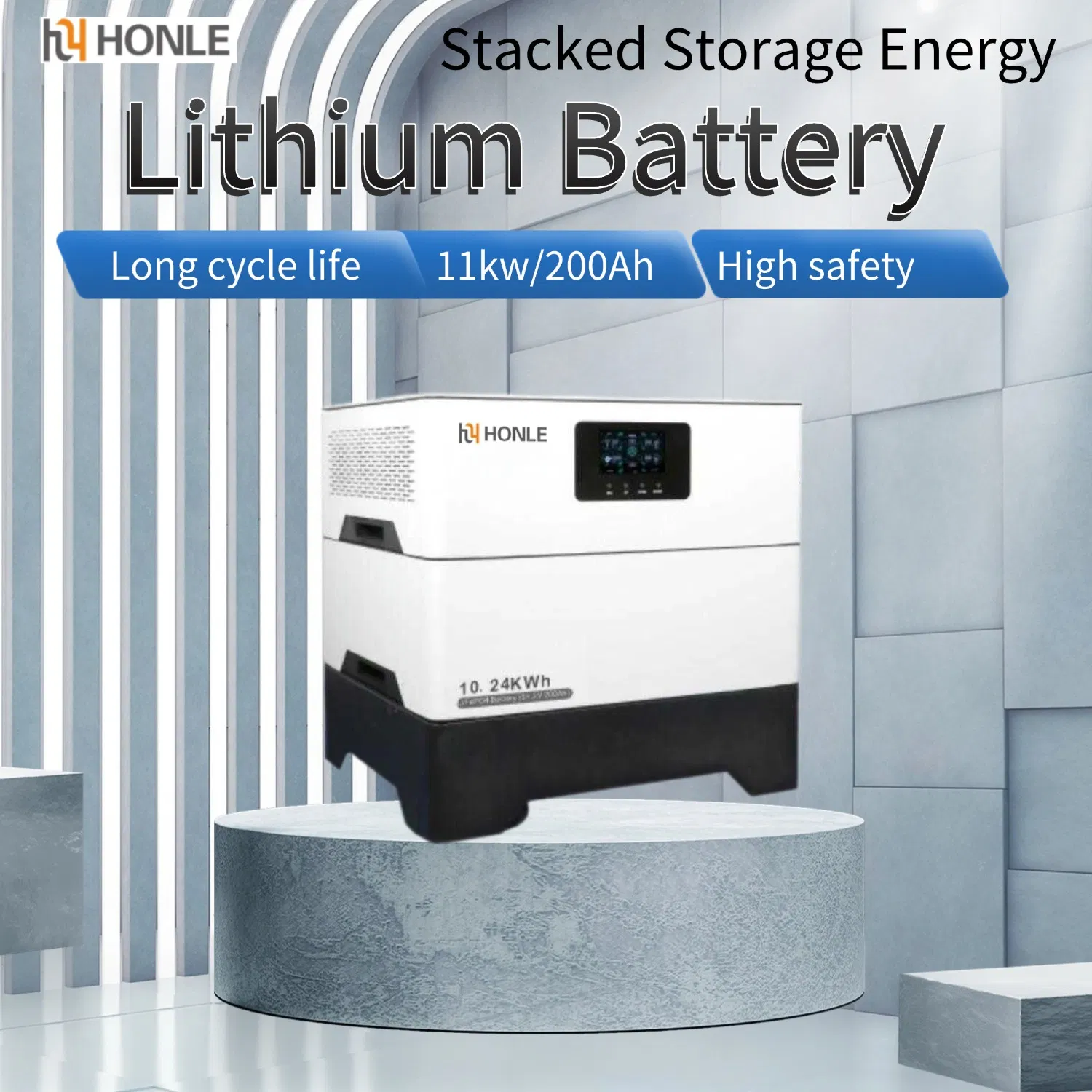 Energy-Saving 51.2V 5kwh Stackable LFP Battery for off-Grid Systems, Smart Home Energy Solutions, and Backup Power Lithium Cell for Home Use