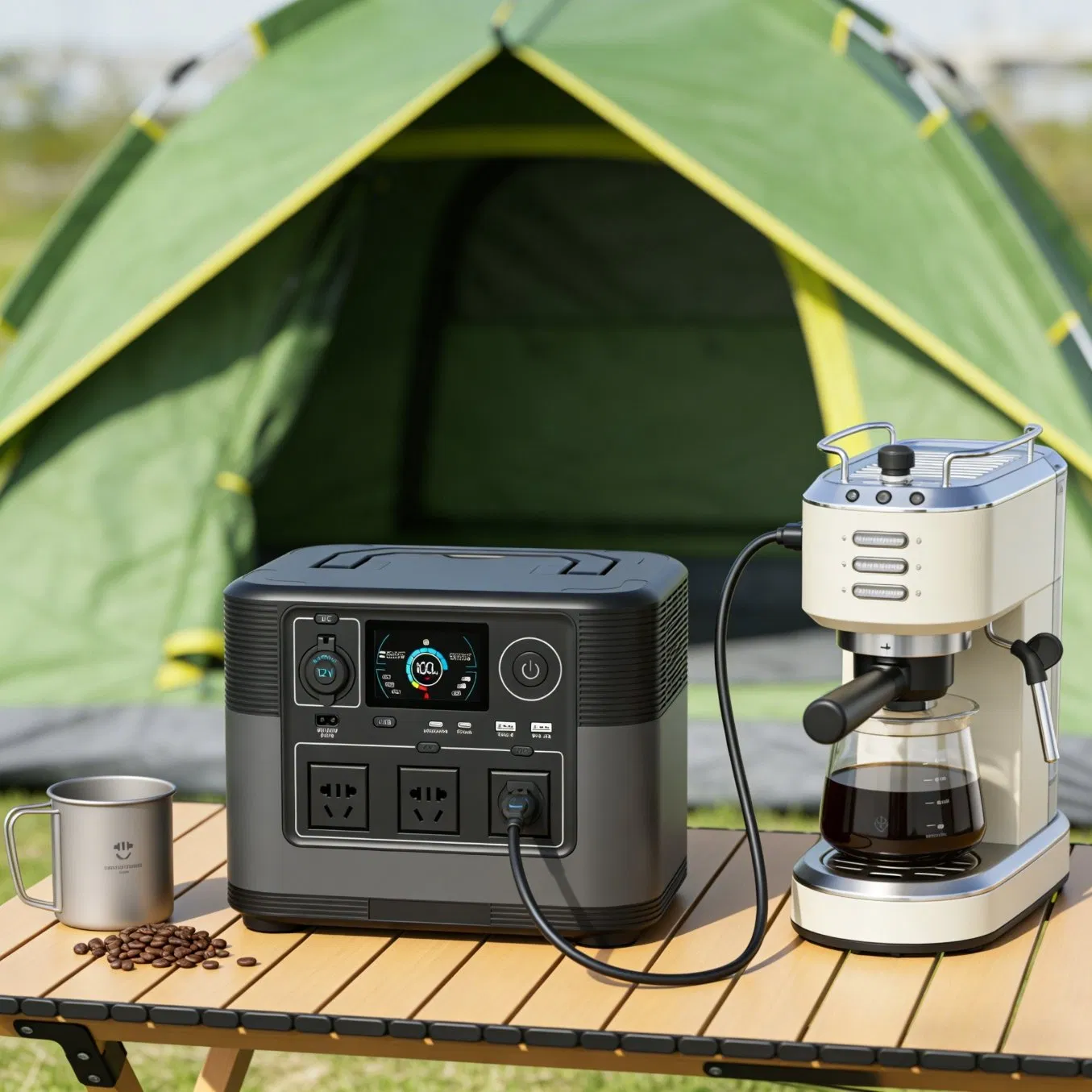 OEM Portable Energy Storage Outdoor Power Supply Portable Power Station with Multiple Charging Ports for Camping Power