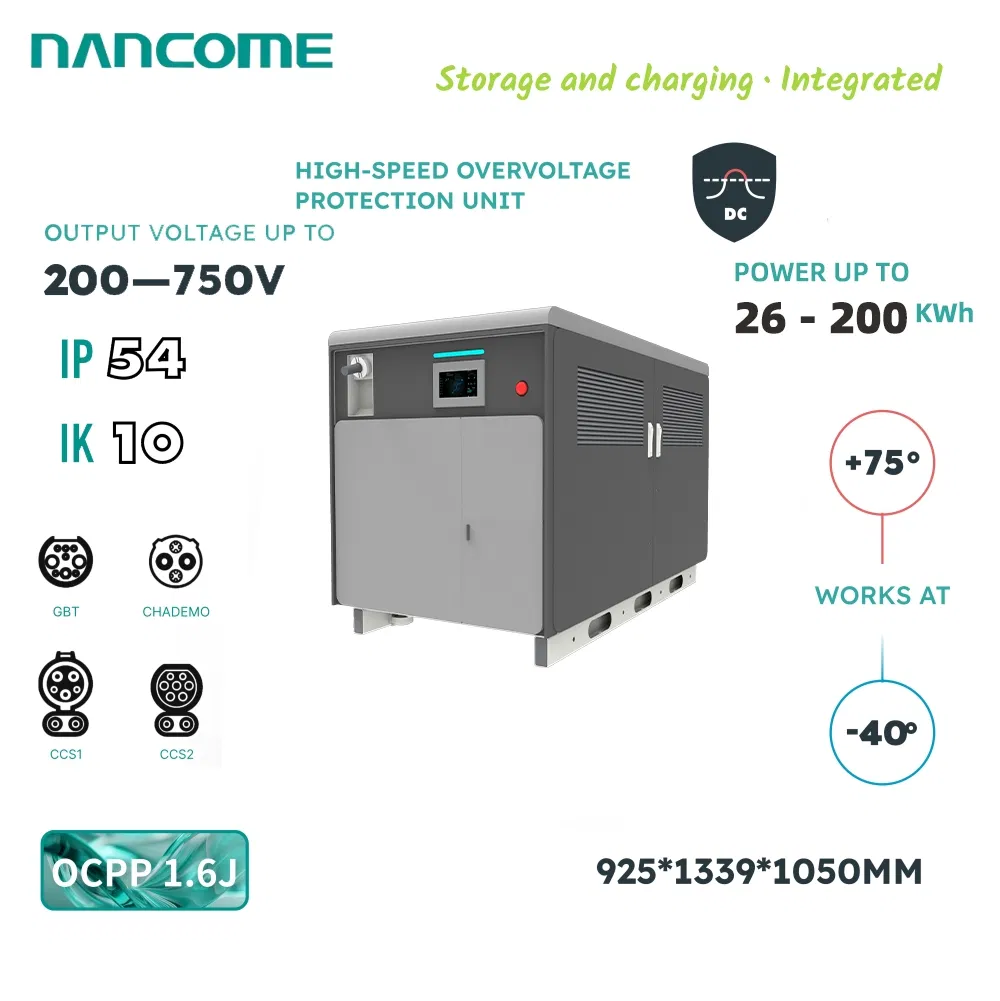 Nancome 200kwh Containerized Mobile EV Charging System Battery Storage