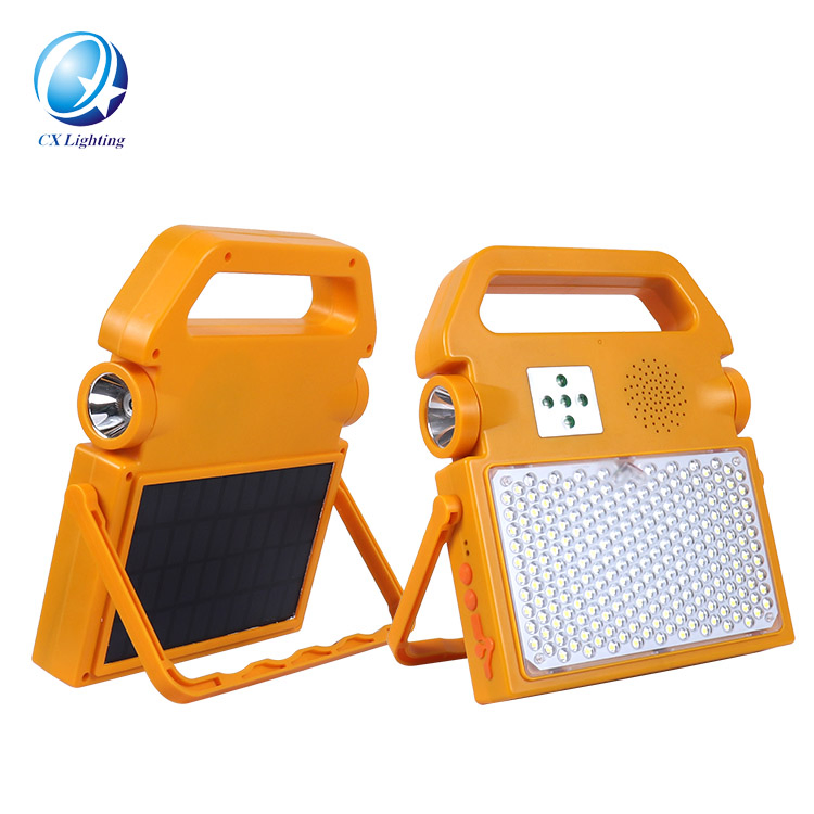 New Design Music Blue Tooth Outdoor Party Light100W Solar Powered RGB LED Flood Light Smart Light