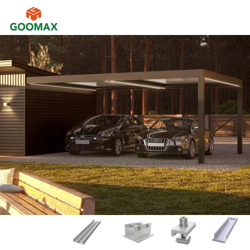 Goomax Innovative Solar Carport Kit Solar Panel Carport Kit Modern Parking Solutions