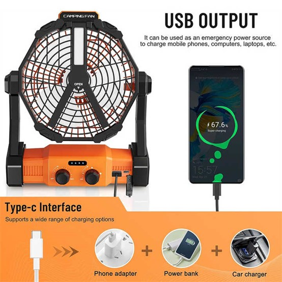 16/18 Inch Rechargeable Solar Floor Fan with Panel - High Quality Powered Fan for Indoor &amp; Outdoor Use