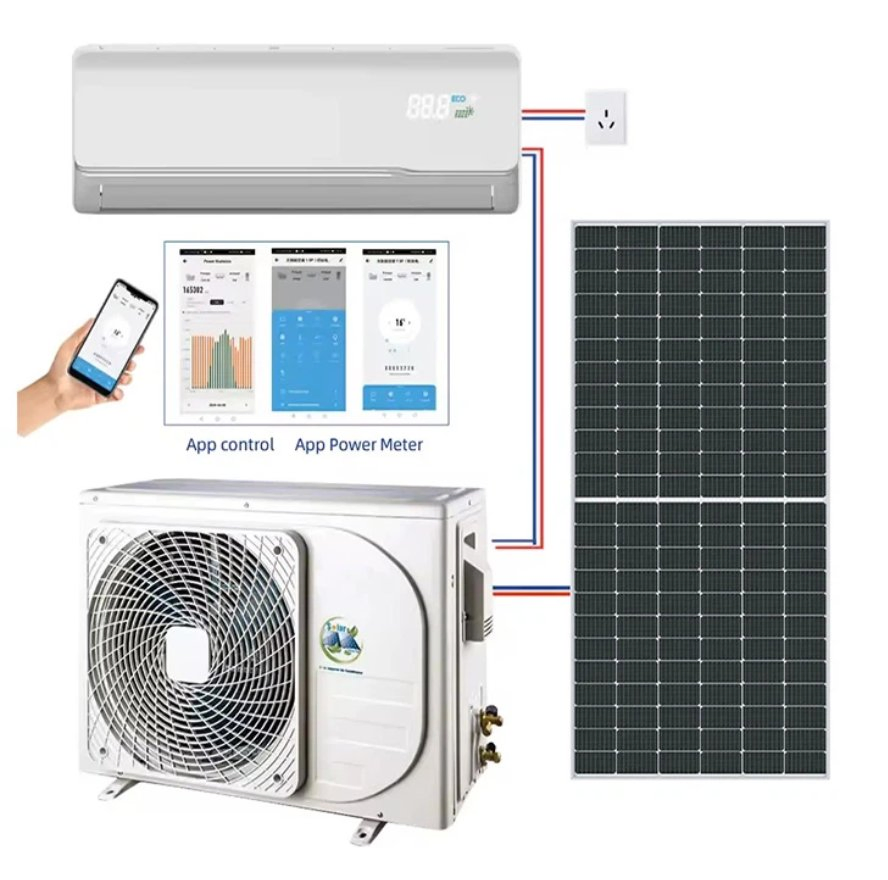 18000BTU Hybrid AC DC Solar Air Conditioner House Wall-Mounted