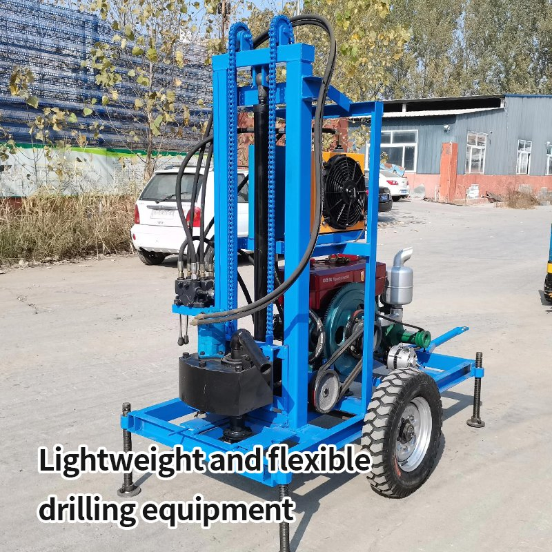 Mini Well Drilling Rig for Drilling Water Wells Farmland Low Cost One-Person Operation Shallow Hole Operation