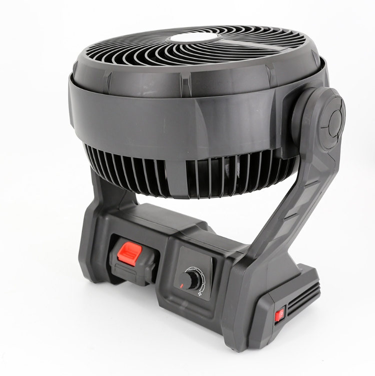 20V Portable Solar Powered Camping Fan with LED Light for Outdoor Adventures with CE