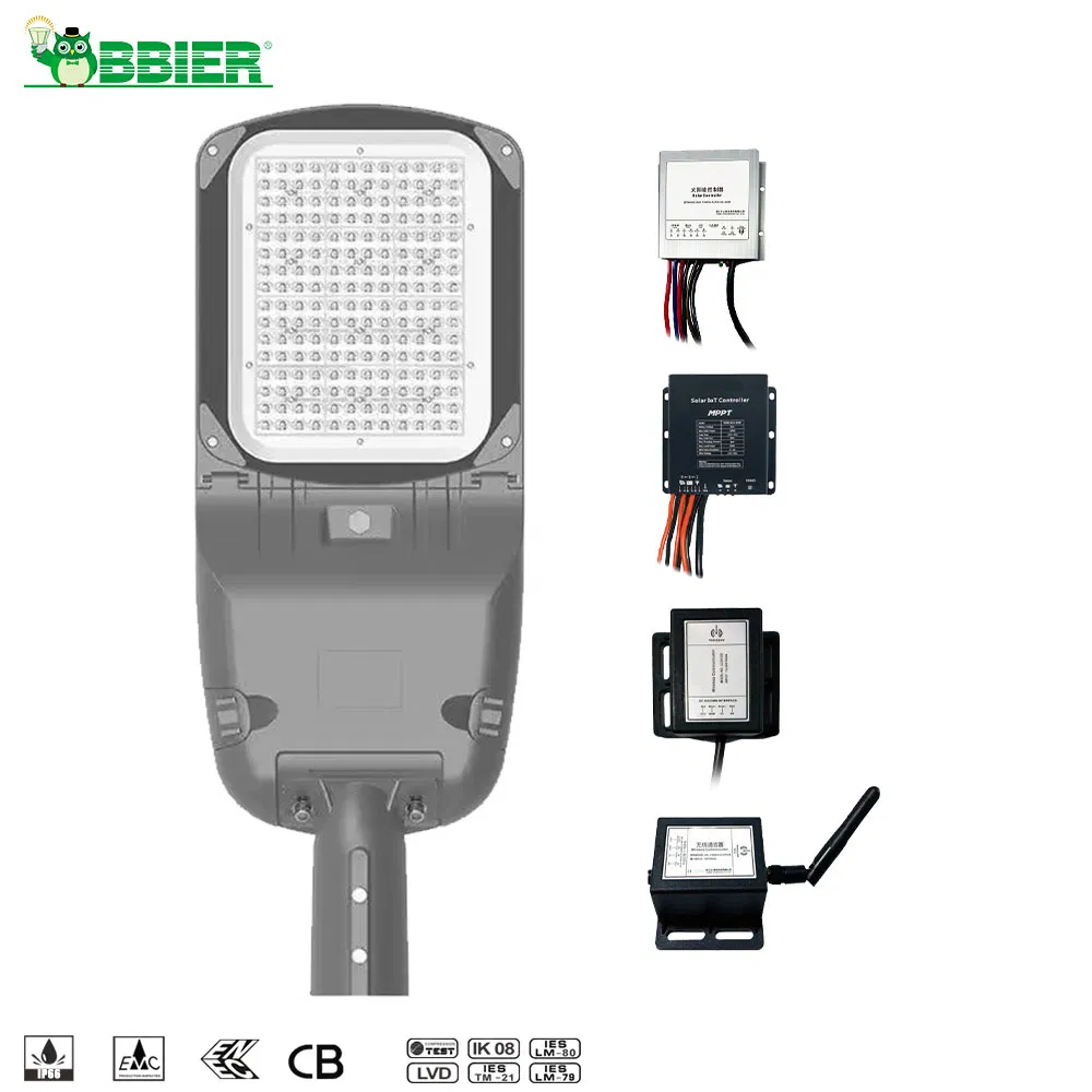 IP65-Rated Waterproof Smart LED Street Lighting Powered Solar Controller by Solar-Scm Solution