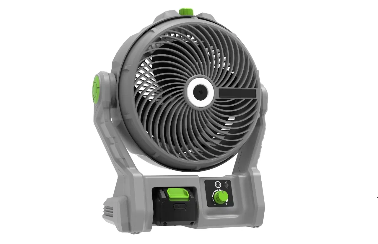 20V Portable Solar Powered Camping Fan with LED Light for Outdoor Adventures with CE