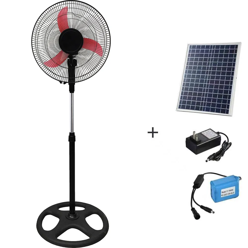 12V DC Solar Fan Outdoor Portable Solar Powered Fans Solar Fan DC Fan Electrc Cooling Fan Pedestal Fan