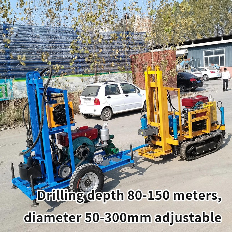 Mini Well Drilling Rig for Drilling Water Wells Farmland Low Cost One-Person Operation Shallow Hole Operation