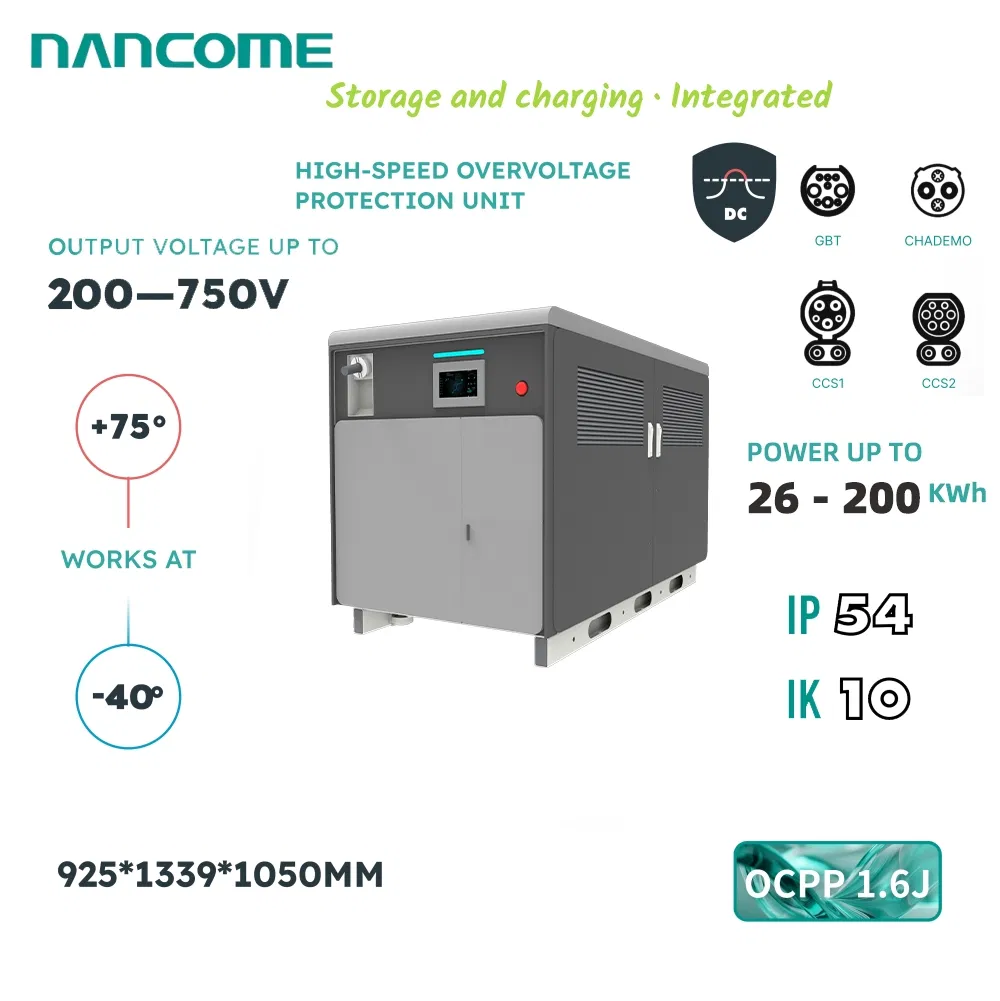 Nancome 200kwh Transportable EV Charging System Integrated Energy Storage