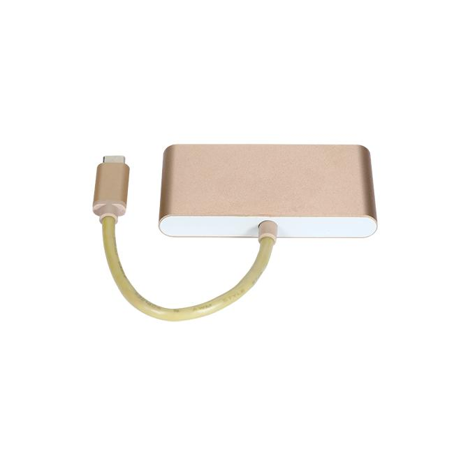 4-in-1 USB C Adapter 3 USB 3.0 Ports Hub &amp; 60W Pd