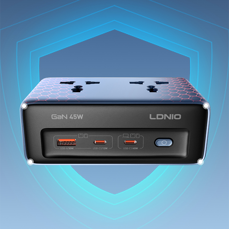Ultimate 45W GaN Power Strip: Fast Charging Hub for All Devices