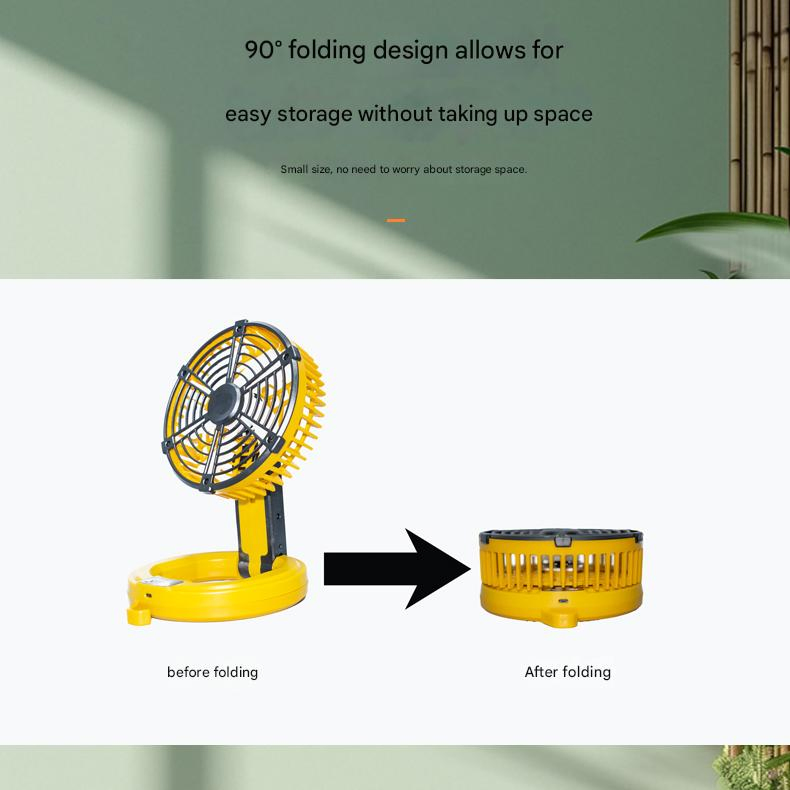 12 Inches Wireless 5200mAh Table Desktop Ventilador Solar Mini USB Portable Charging Outdoor Home Electric Rechargeable Solar Powered Fan