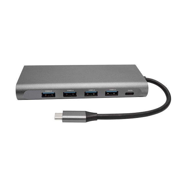 12-in-1 USB C Hub Docking Station with Ethernet/USB 3.0/Pd/HDMI/SD/TF/Audio Ports