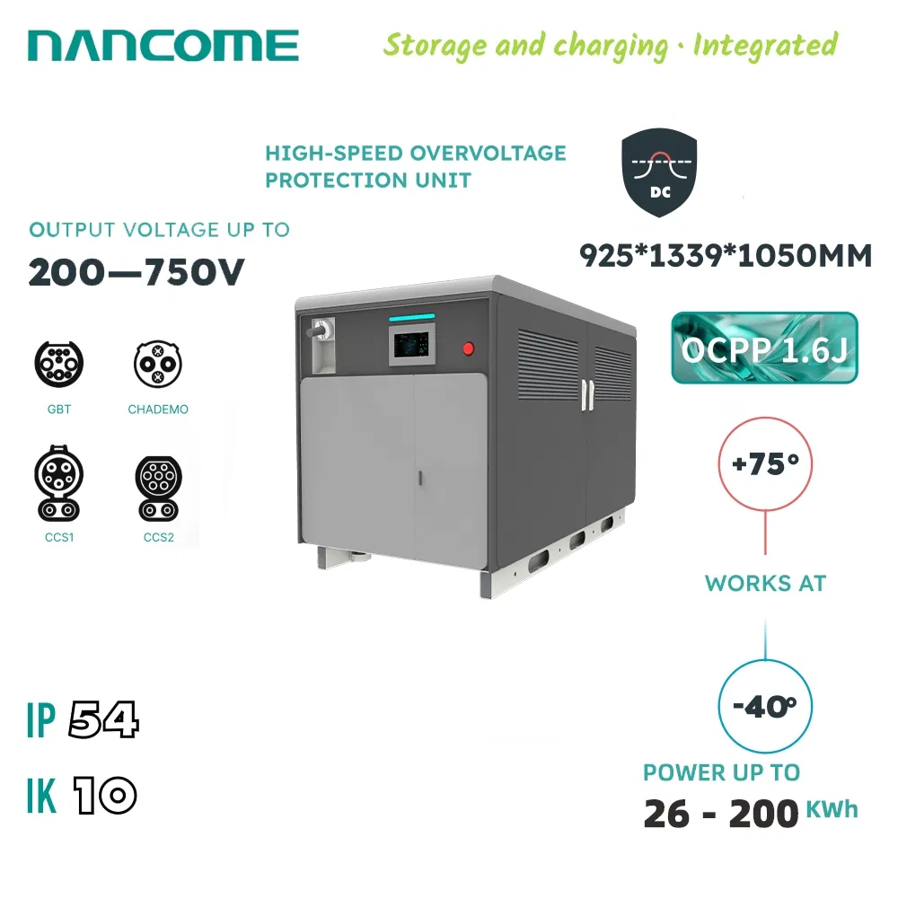 Nancome 141kwh All-in-One Energy Storage EV Fast Charging Station