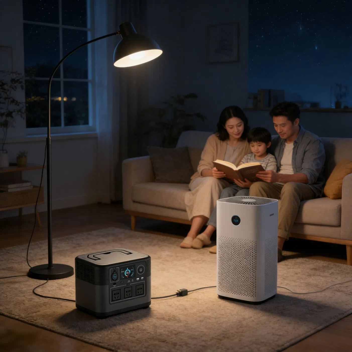 OEM Portable Energy Storage Outdoor Power Supply Portable Power Station with Multiple Charging Ports for Camping Power