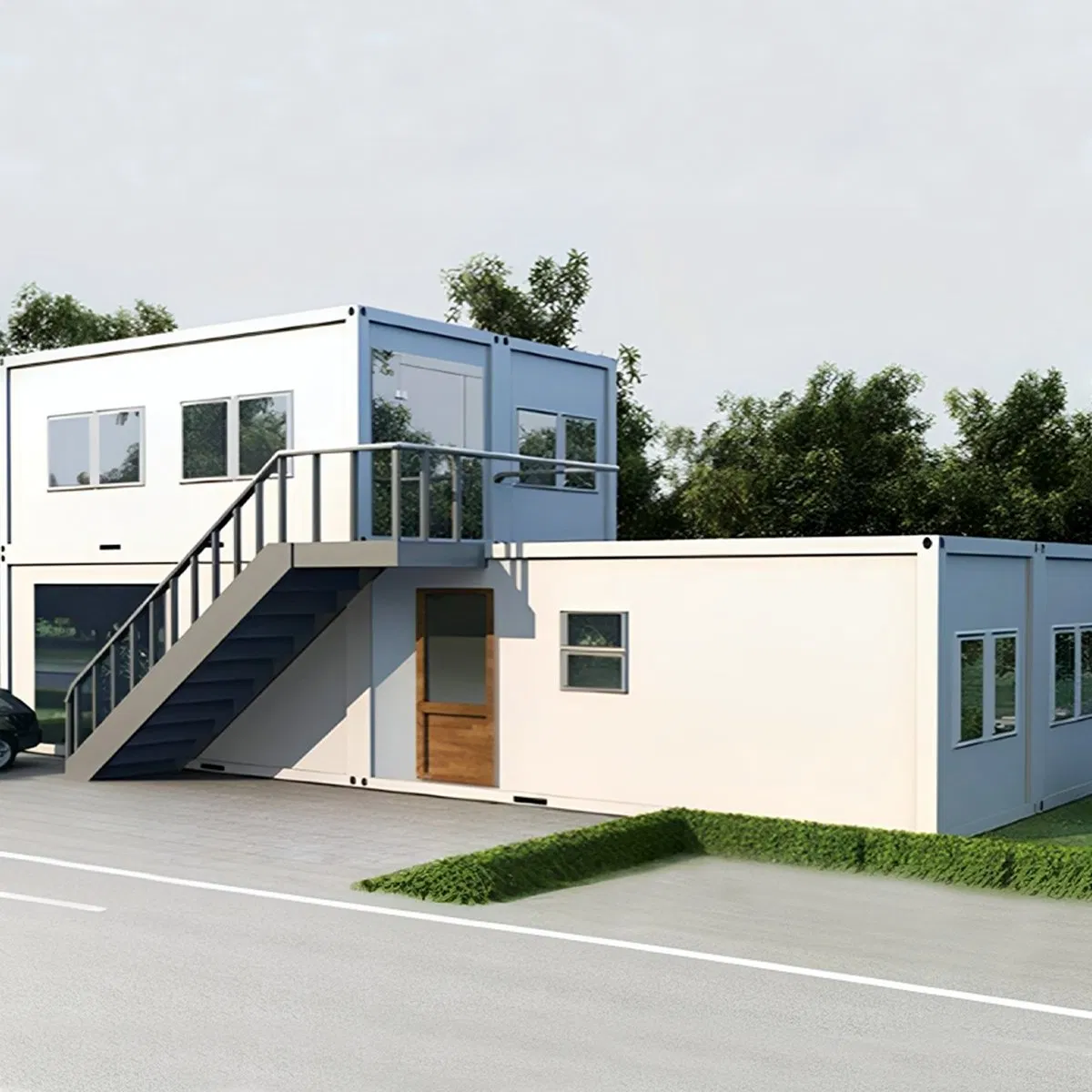 Sustainable off-Grid Container Home with Rainwater Harvesting Container House