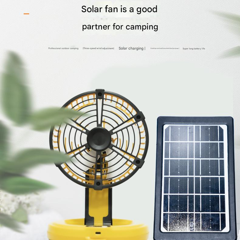 12 Inches Wireless 5200mAh Table Desktop Ventilador Solar Mini USB Portable Charging Outdoor Home Electric Rechargeable Solar Powered Fan