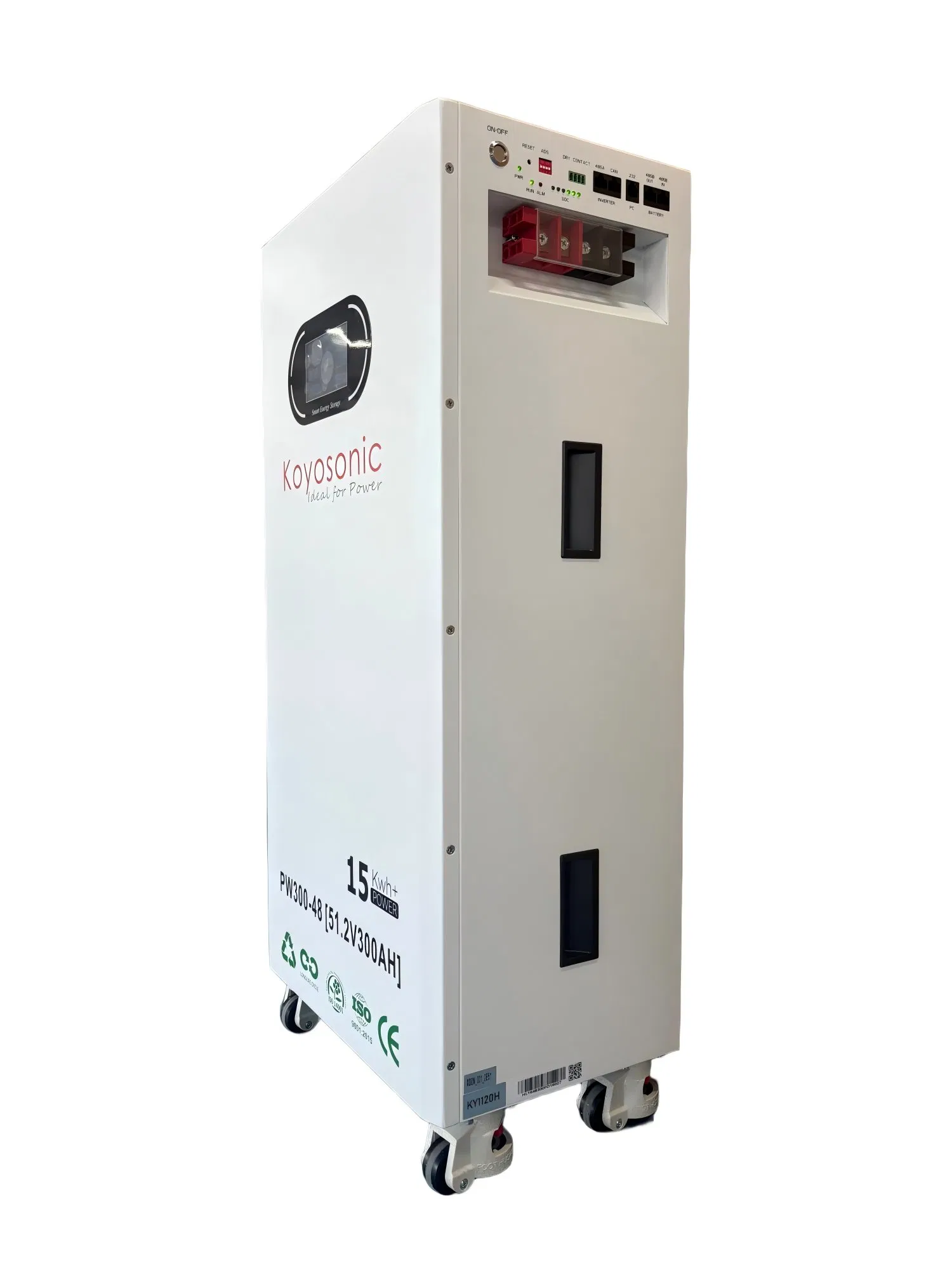 51.2V 300ah Wall Mounted LiFePO4 15kwh / 16kwh Lithium Battery for Residential Solar Home Energy Storage Systems, off-Grid Systems, Backup Power Systems