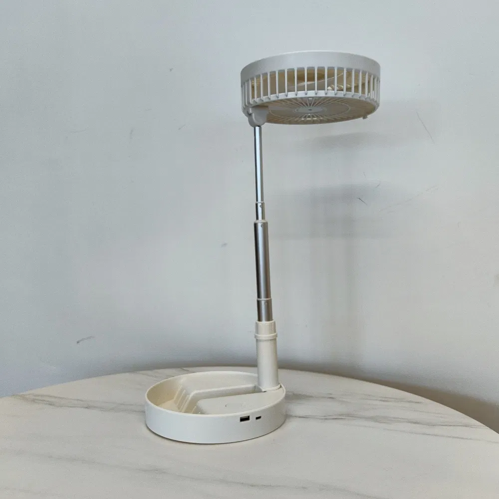 Best Rechargeable Fan in Nigeria 8 Inch White 12V AC DC Rechargeable Solar Table Fan Solar Powered Outdoor Fan