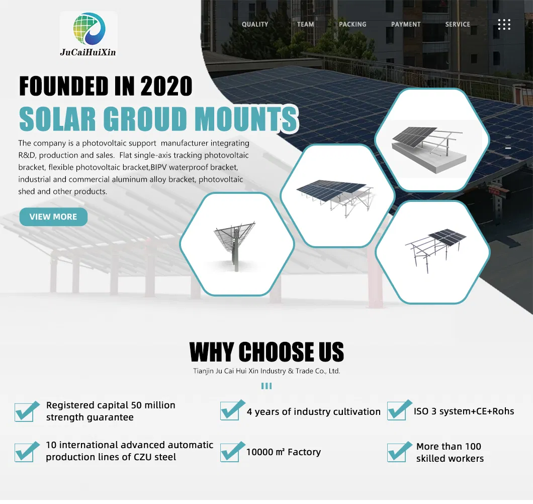 Large-Scale Farm PV Ground Mounting Structure