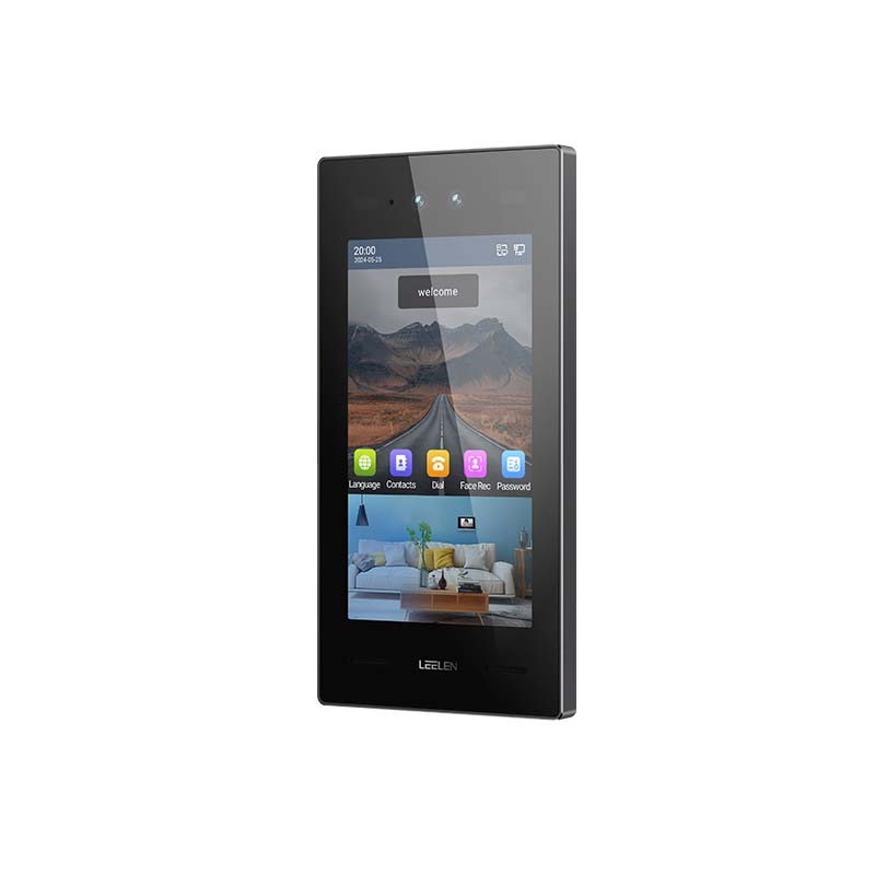 Leelen 7 Inch Touch Screen 2 Million Pixel Face Recognition APP Remote Unlock Video Intercom Monitoring System