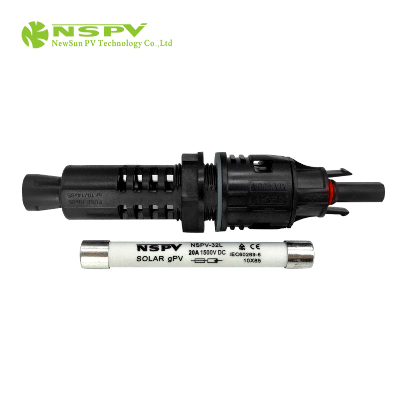 Max 50A Inline Fuse to Mc4 Board Connector Single Pin