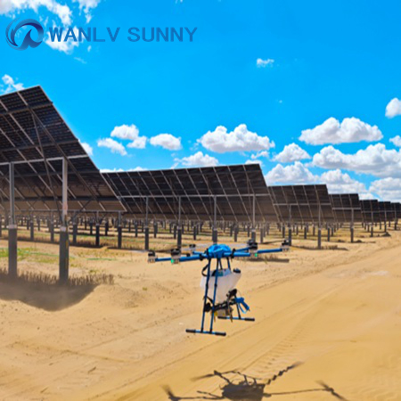 Advanced Solar Panel Cleaning Kit with 45ah Battery and 98kg Flight