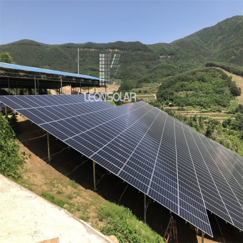 Carbon Steel Ground Mounting System PV Panels Installation Support Solar Energy Mounting Structure for Photovoltaic