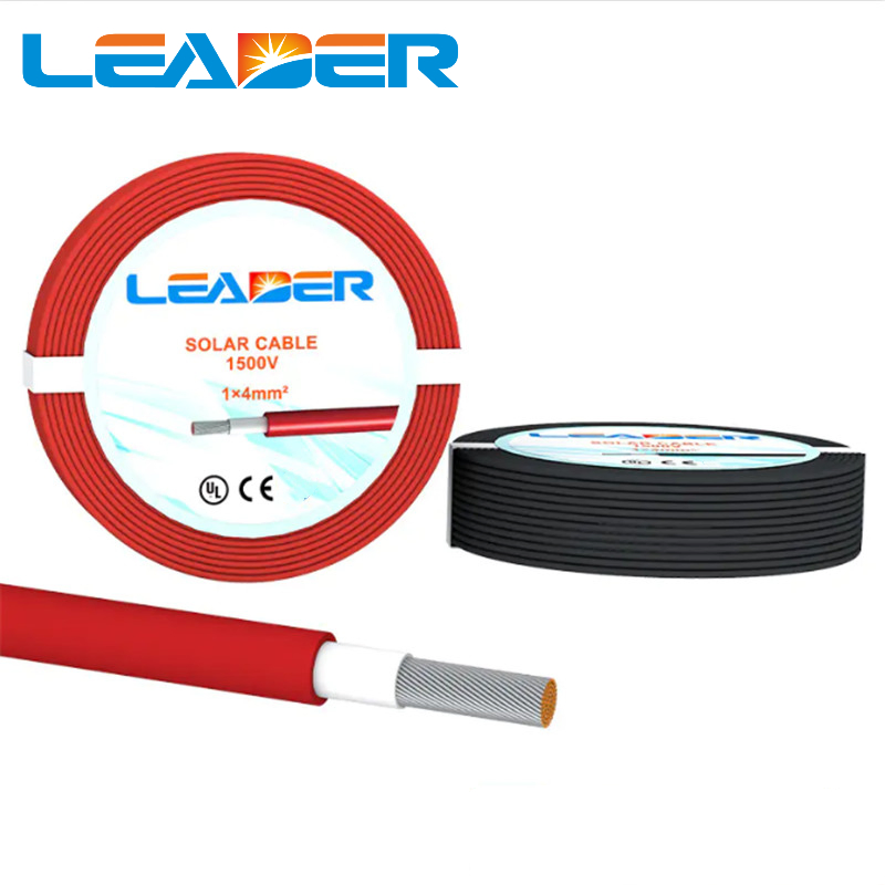 Leader UL 4703 UV Resistance DC 2000V 12AWG Tinned Copper Solar Cable for Solar System