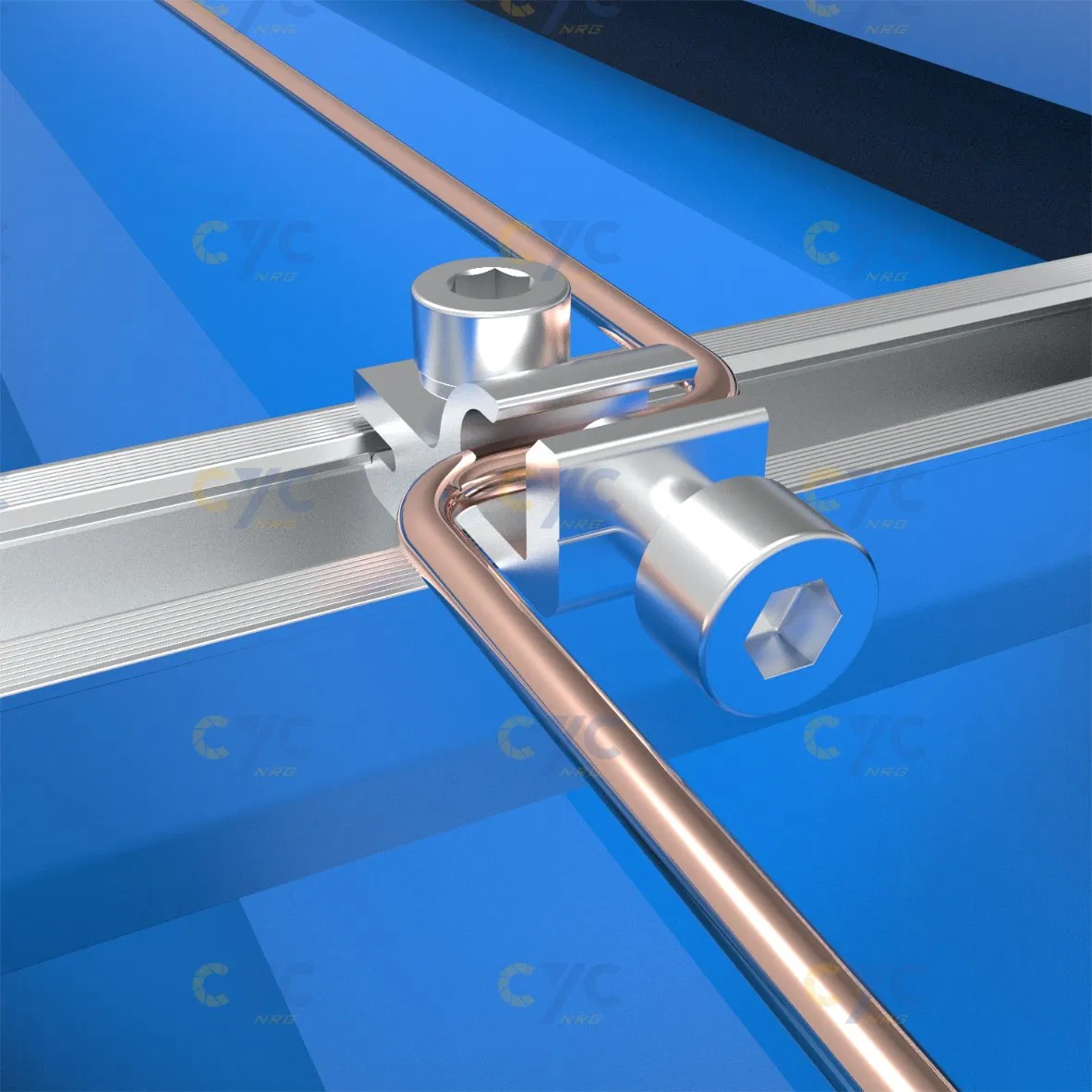 Aluminum Mini Rail Solar PV Structure for Quick Installation for Commercial Roof Mounting